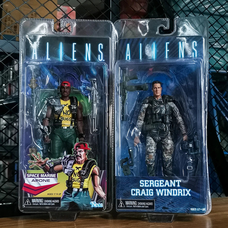 NECA Aliens Xenomorph Warrior Snake Grid Alien Ellen Ripley Collection Action Figure Movie Model Toy