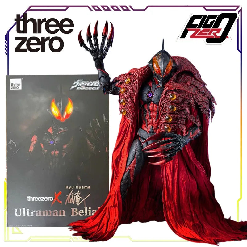 Spot Supply 3A Toys ThreezeroX Original Ultraman Belial Collectible Movable Action Figure Toys Gifts for Boys & Collectors