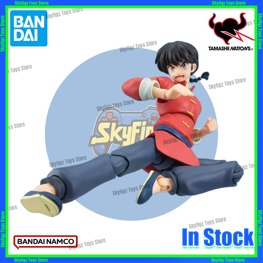 In stock Bandaihun SHF Ranma 1/2 Saotome Ranma ready stock movable figure collection gift
