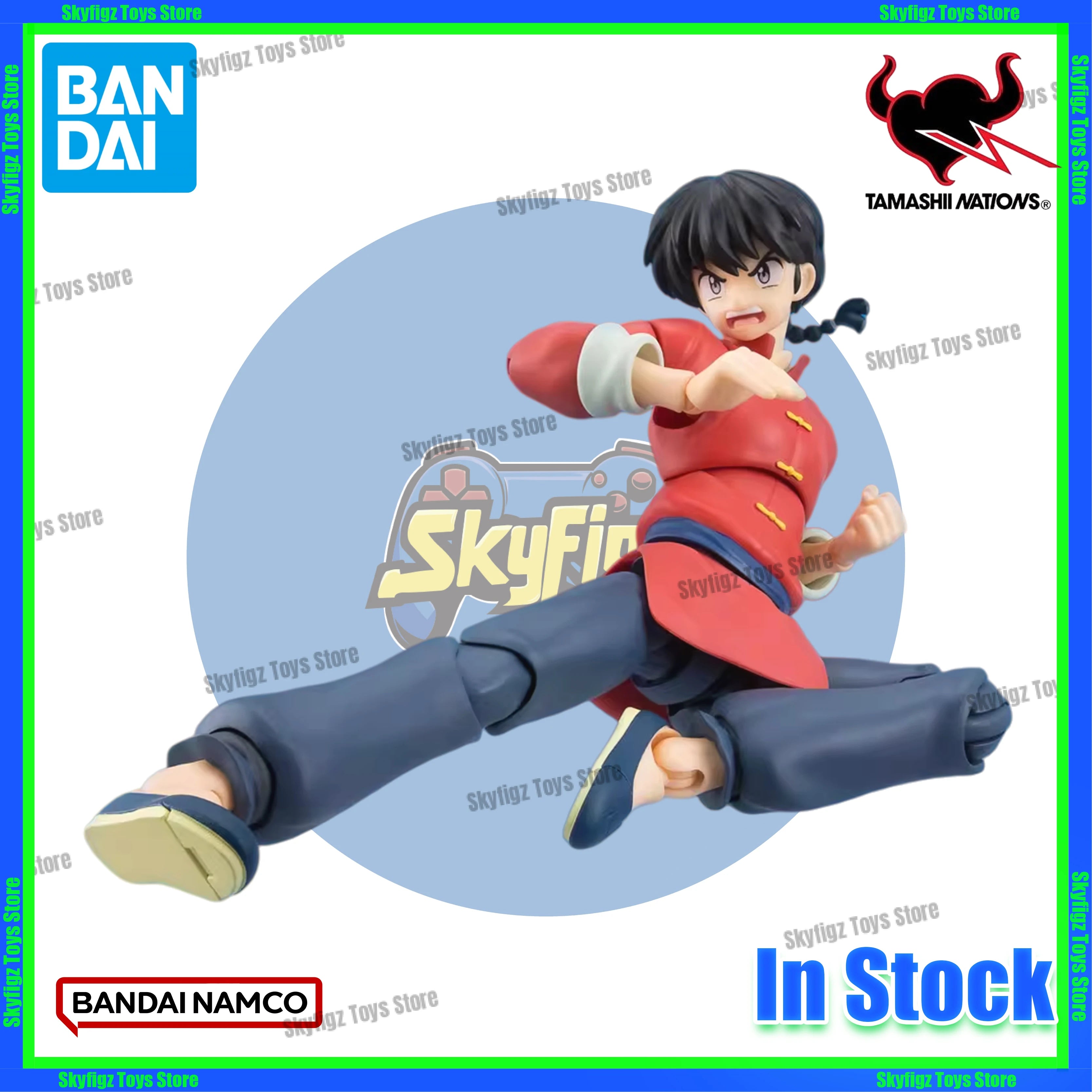 In stock Bandaihun SHF Ranma 1/2 Saotome Ranma ready stock movable figure collection gift