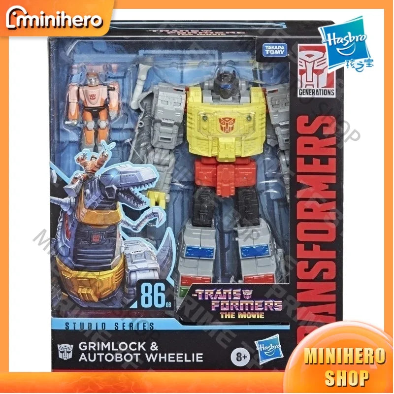 In Stock Original Hasbro Studio Series SS-86 06 Grimlock L-Class Articulated Super Action Figure Collectible Model for Adults
