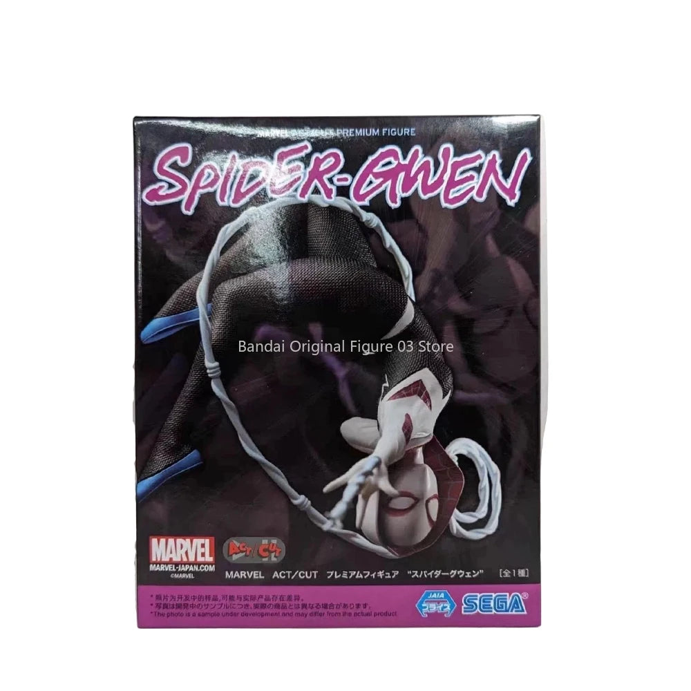 Original SEGA Spiderman VS OA Octopue 2099 Gwen Stacy YAGNETO CAPTAIN AMERICA Anime Figure Toys PVC Model Collection