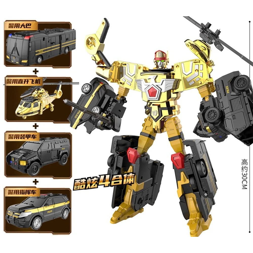 5 IN 1 Carbot Safari Saver Transformation Robot to Car Toys Action Figures Penta Storm Model Deformation Cars Toy Gift