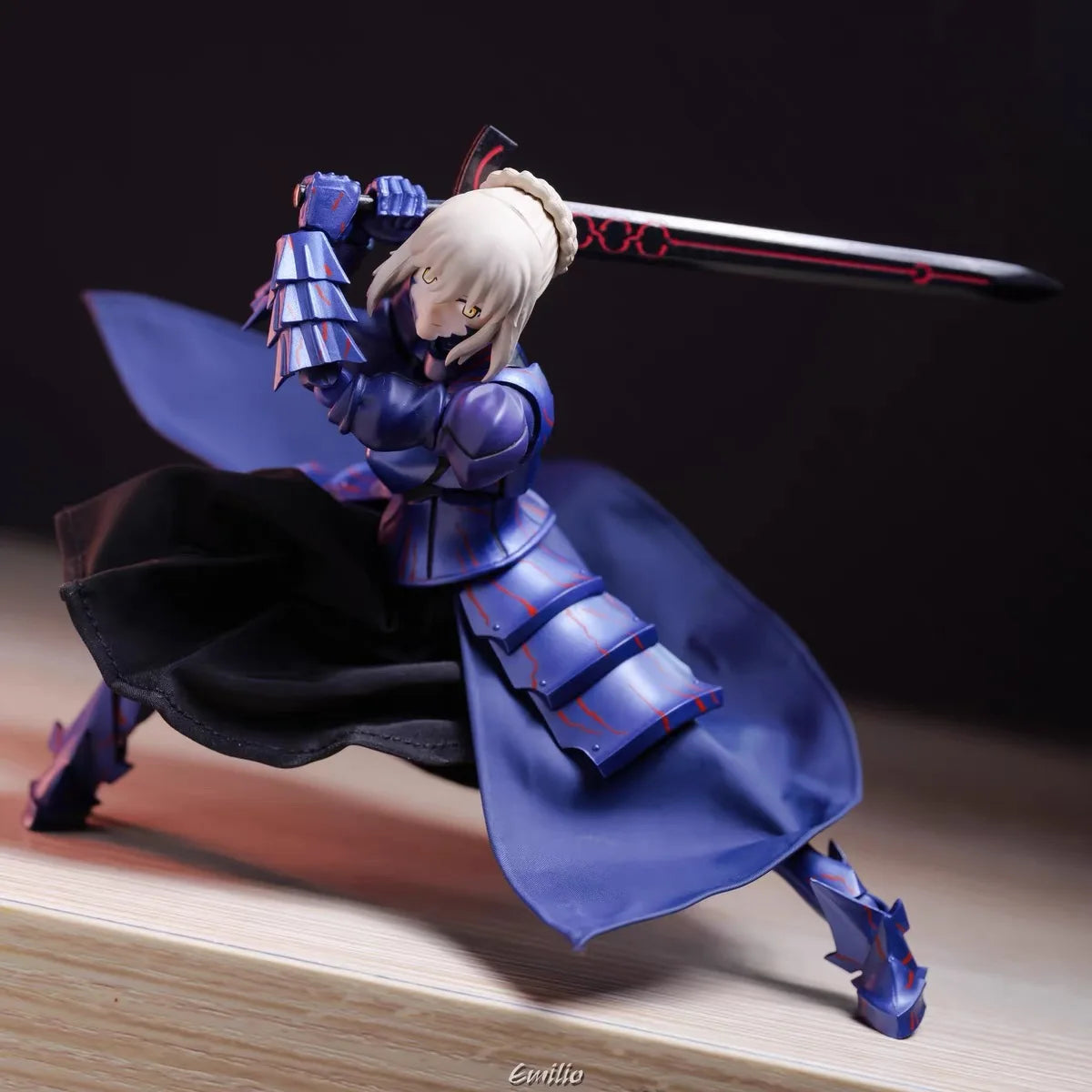 Figma Fate/Stay Night Black Saber Altria Cloth Skirt Anime Action Figur Model Accessories Toy Decoration No Figur