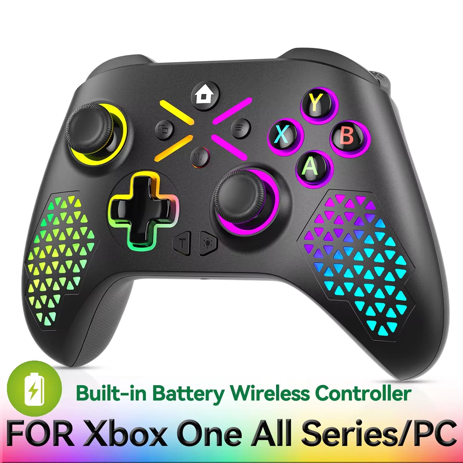 Kabelloses Gamepad für Xbox One, Xbox Seris S, Xbox Series X-Konsole Win 7 8 10 Dual Vibra mit Sechs-Achsen-Gyroskop-Gamecontroller