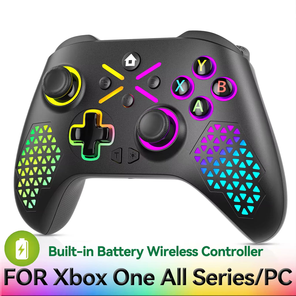 Kabelloses Gamepad für Xbox One, Xbox Series S, Xbox Series X-Konsole, Win 7, 8, 10, Dual-Vibrator mit Sechs-Achsen-Gyroskop-Gamecontroller