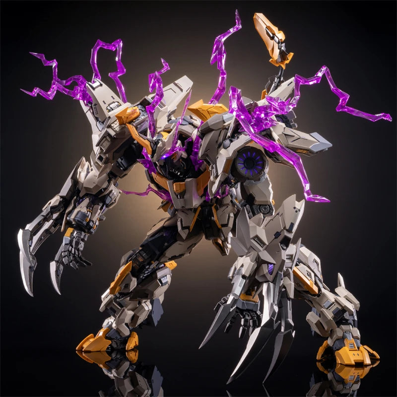 MOSHOWTOYS MCT-E01 MS0006 Whip Of God Perfection Action Mecha Figure With Magnetic Suction Lamp Group Control Collectible Toy