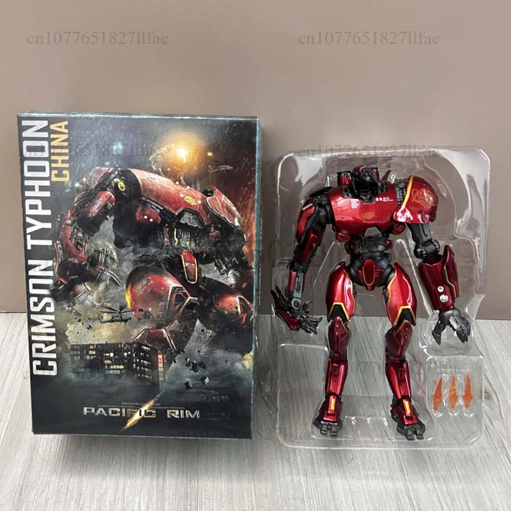NECA Figure Pacific Rim Figure LED Red Tramp Japanese Mecha Gipsy Danger Obsidian Fury The Eureka Raiders Armour Room Decor Gift
