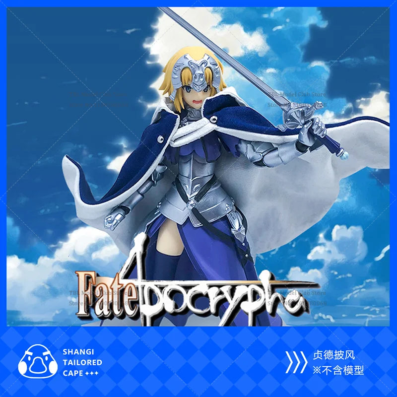 1/12 Scale Female Clothes Cloak Fate/Zero Joan of Arc Ruler Saber Japanese Anime For figma 6-inch Action Figure Soldier Scene