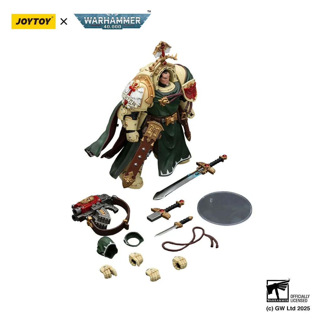 JOYTOY Warhammer 40k 1/18 Action Figures Dark Angels Belial Grand Master of The Deathwing with The Sword of Silence and Model