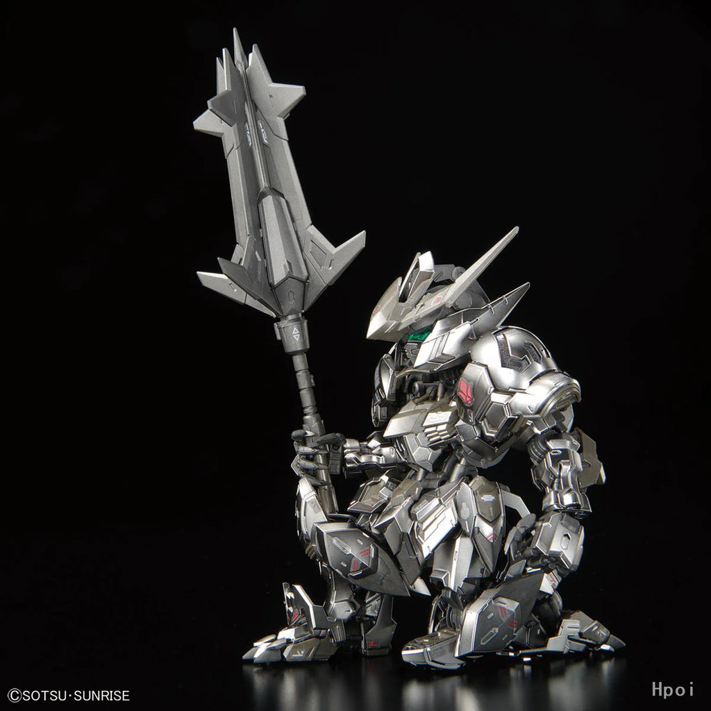 BANDAI Original MGSD Series THE GUNDAM BASE LIMITED GUNDAM BARBATOS [IRON-BLOODED COATING] Assembly Model Toys for Boys Gift