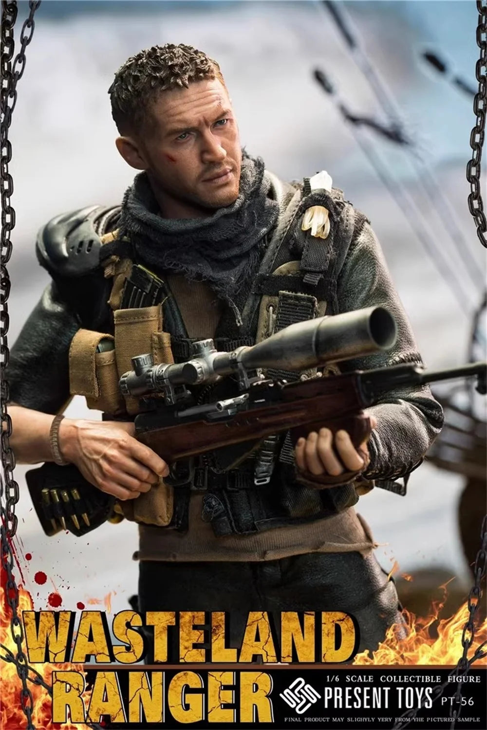 PRESENT TOYS PT-sp56 Man Tom Guy Warrior Crazy Max Full Set Moveable Action Figure Gift For Fans Collect About 12" 1/6