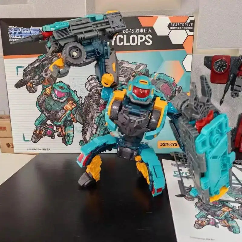 Hot Sale 52toys Beast Box Series Infinite Beast Drive Cyclops Gorilla Transforming Toys Mecha Birthday Gift Xmas Gift In Stock