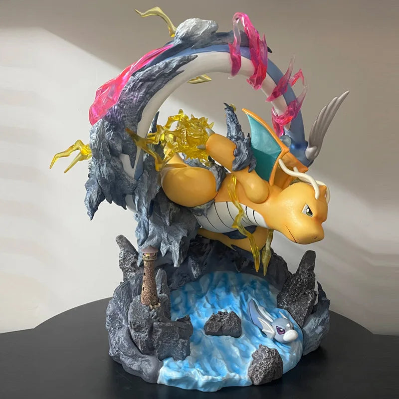 30cm Pokemon Dragonite Dragonair Dratini Action Figures Pvc Model Collection Statue Desk Doll Toys For Kids Birthday Gifts