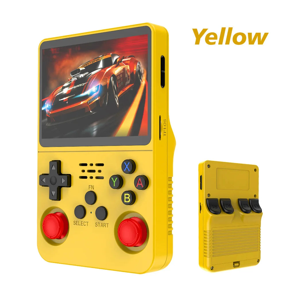 R36S Retro Handheld-Videospielkonsole ARKOS-System 3,5-Zoll-IPS-Bildschirm Klassischer tragbarer Pocket-Videoplayer 128G Spiele Junge Geschenk