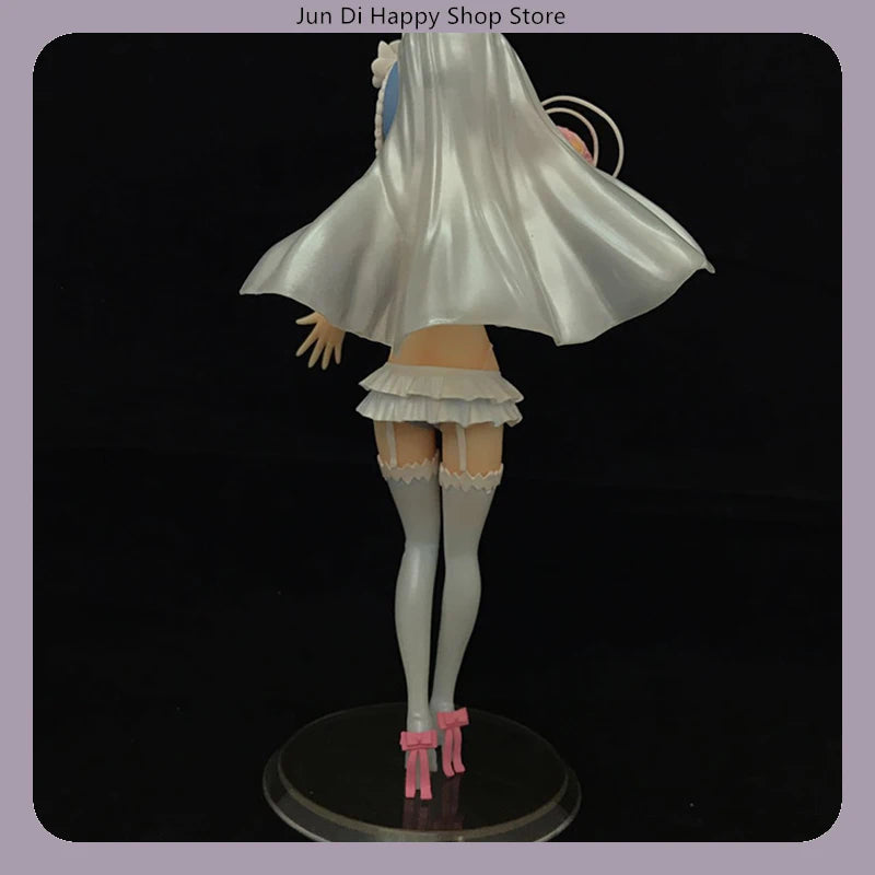 Re:Zero Starting Life In Another World Rem & Ram Bridal Dress Standing Pose Version Anime Figure Model Statue Collection Toy