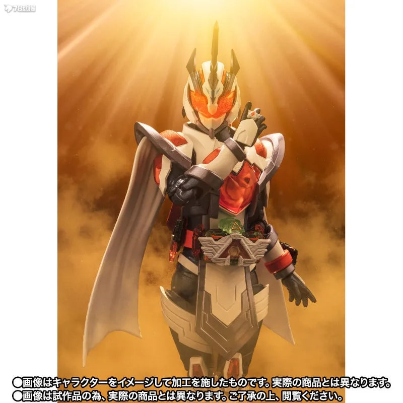 Bandai Genuine SHF Kamen Rider Majade Sun Unicorn Anime Action Figure Collectible Joints Movable Model Toys Ornaments Gift Kids