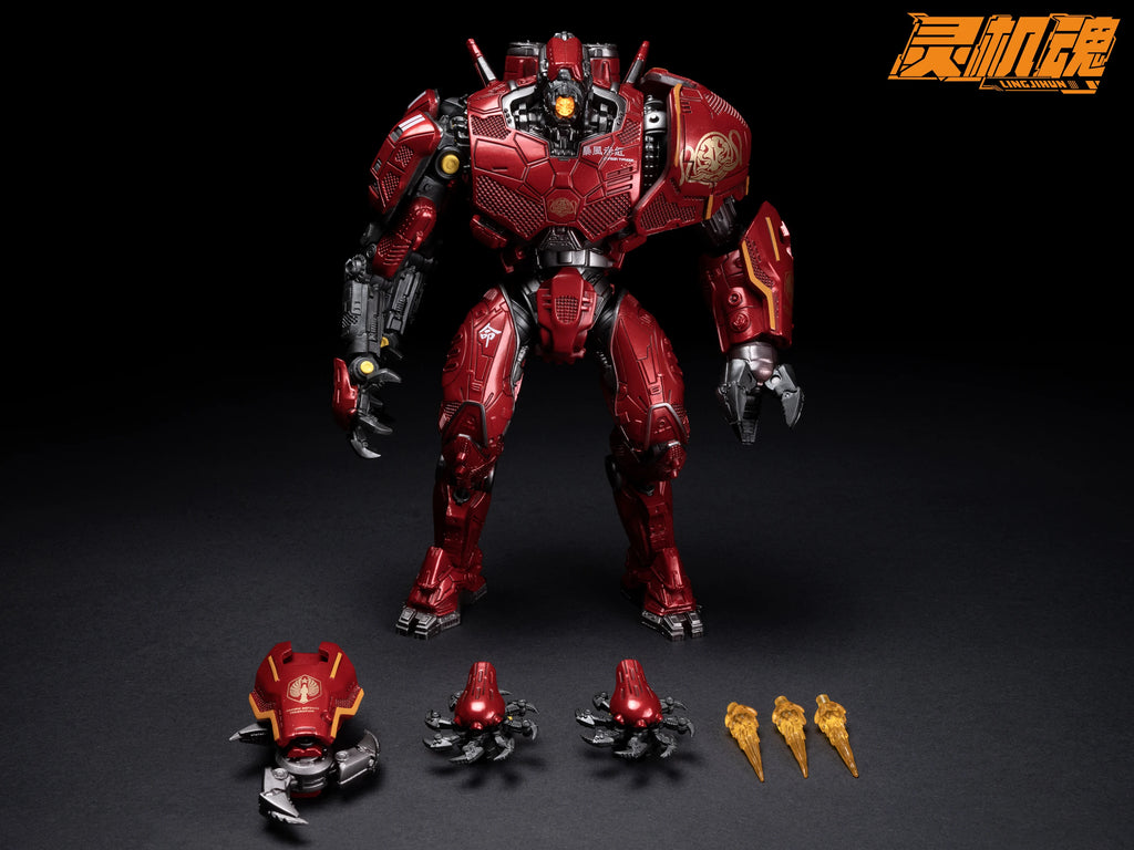 In Stock Ling Jihun Original Pacifics Gipsy Danger Youth Edition 8 Inch 20cm Led  Model Kit Of The Mecha Action Figures