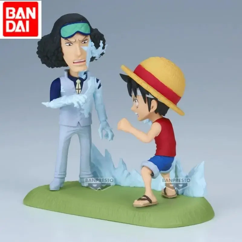 Genuine Bandai Banpresto One Piece Wcf Vol.16 Luffy Vs Kuzan PVC Figure Model Character Model Toy Gift Collection