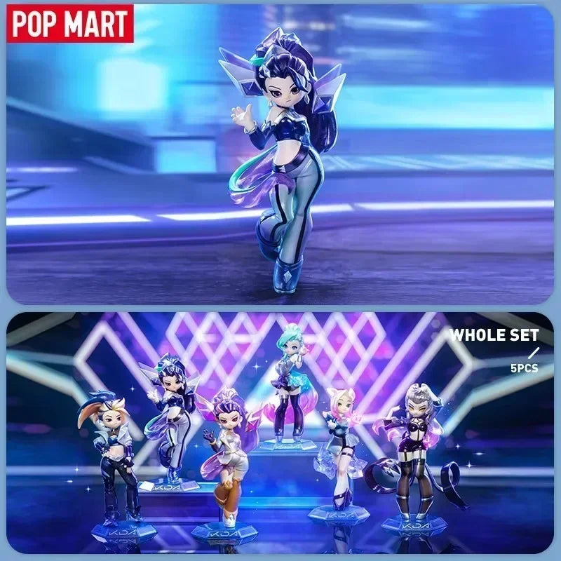 POP MART K/DA ALL out Series League of Legends Blind Box - Kawaii Anime Фигурка Изненада Мистериозна Колекция Кукли