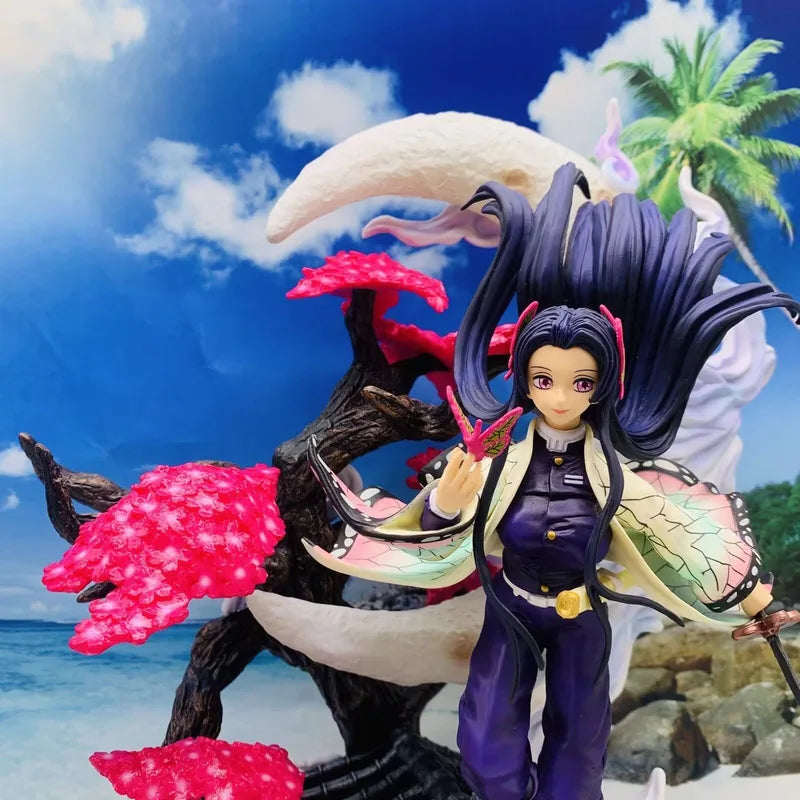 Demon Slayer Kimetsu No Yaiba Anime Figurine Model GK Shinobu Kocho Insect Hashira Action Figures 39CM PVC Statue Collection Toy