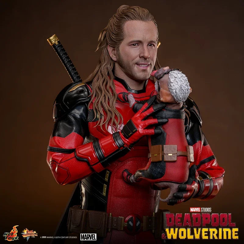 Hottoys Nicepool Deadpool And Wolverine 1 6 Scale Collectible Figure Marvel Movie Action Figure For Adult Collectors