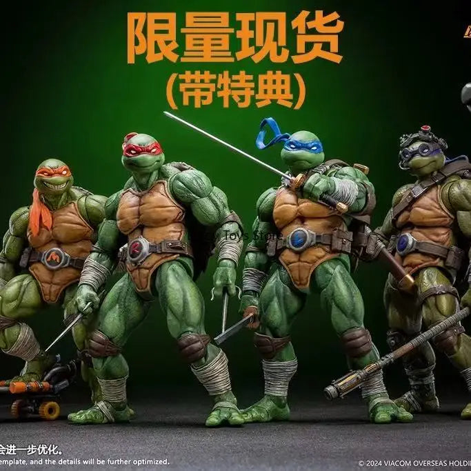 Spot Goods  Authentic Lingjihun Leonardo/Raphael/Michelangelo/Donatello Articulated Action Figures