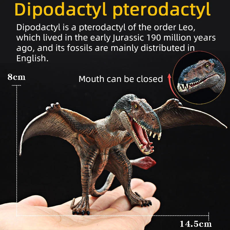 Jurassic Simulation Dinosaur Toy Pterodactyl Pteranodon Haztergo Pterosaur Model Action Figure Animal Collection for Kids Gift
