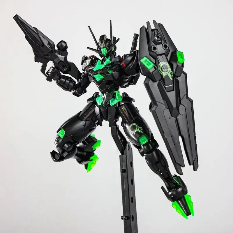 Green Robot Fluorescent Assembly Model Kit Action Figure Statue Collection - Birthday Gift Plastic Model Toy