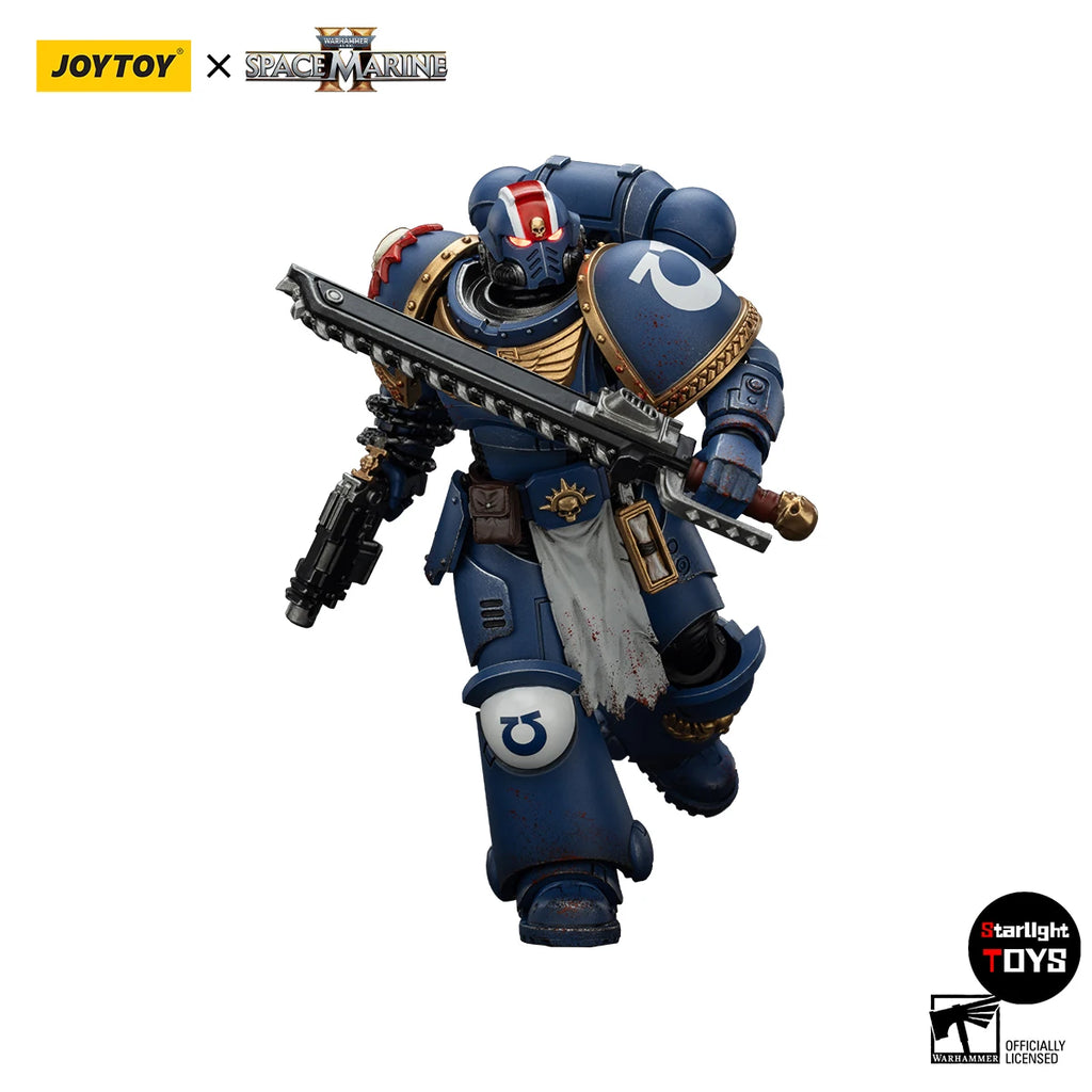 JOYTOY 1/18 Action Figure Warhammer 40K Ultramarines Lieutenant Titus Sergeant Gadriel Brother Chairon-Collectors Edition Model