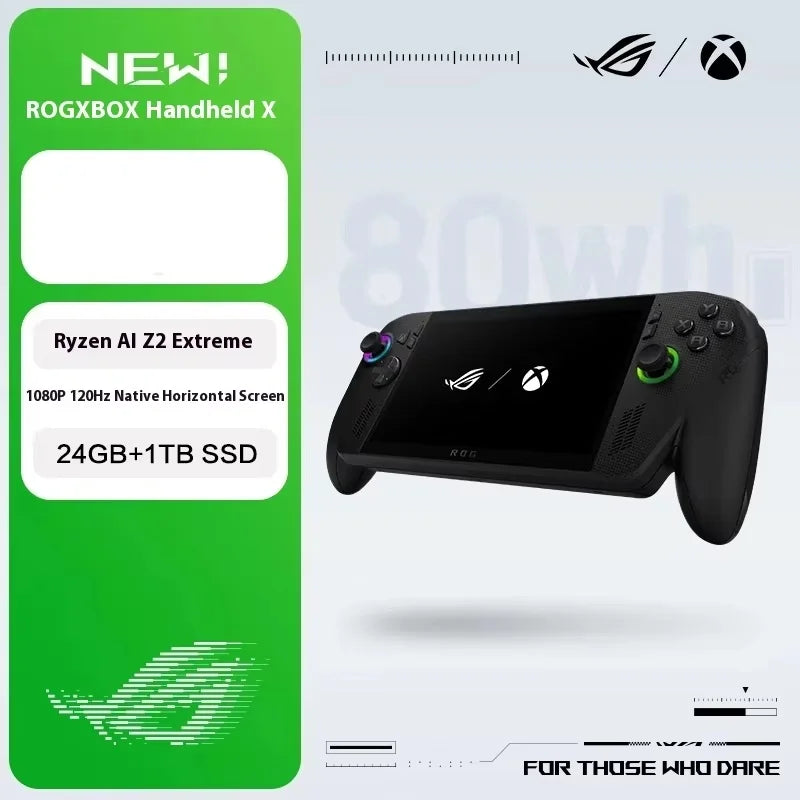 ROG XBOX ALLY X Handheld Game Players windows11 Ryzen AI Z2 Extreme Processor Integrated Graphics 7-inch 120Hz Screen 24GB+1TB