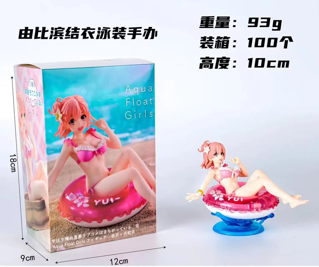 10CM Anime Yukinoshita Yukino Figure Swimsuit Yuigahama Yui My Youth Romantic Comedy Is Wrong As I Expected Figure Toy Gift PVC