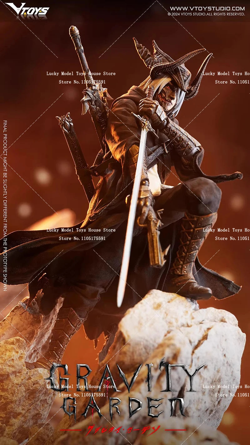 VTOYS Gravity Garden VSD009 Deluxe Version 1/12 White Hair Bat Wing Hunter Action Figure Collection 6" Sword Master Soldier Gift