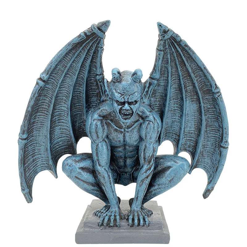 Devil Satan Angel Figurine Ornament Angel Memorial and Redemption Statue Home Decor Resin Handicrafts Office Decoration