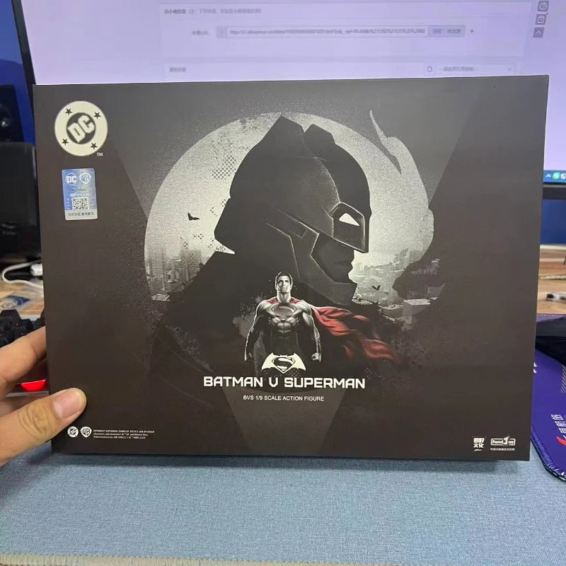 NEW Fondjoy BVS Figure Set Armored Batman Battle Damaged Superman Action Figures 1/9 Batman v Superman：Dawn of Justice DC Toy