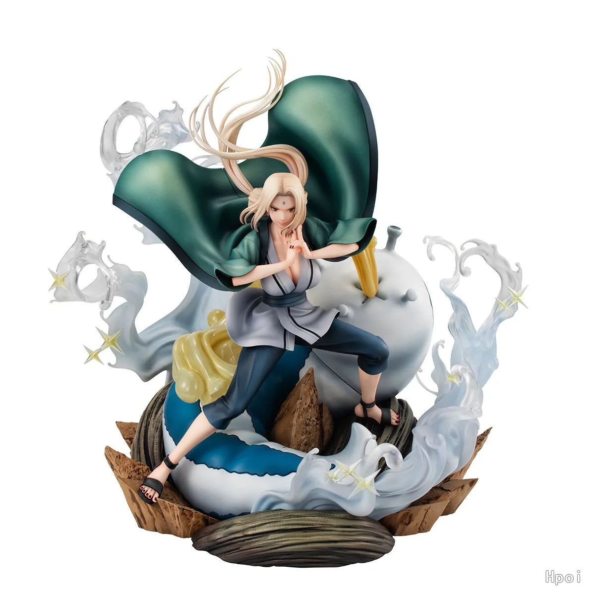 Original in Stock BANDAI NARUTO Shippuden GALS DX Tsunade 3 Figures Model Toy Gift Collection Ornament