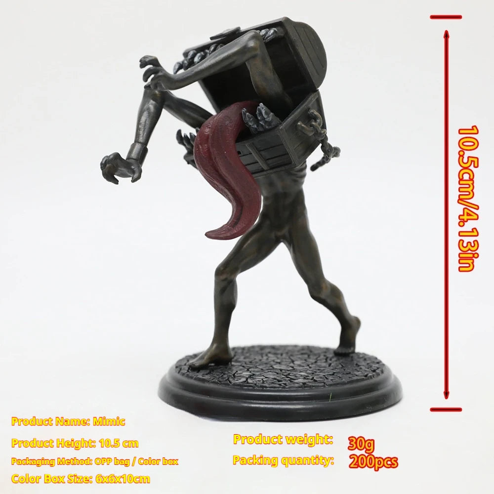 10 cm große Dark Souls Actionfiguren Faraam Knight und Mimic Modellfigur Puppe Schreibtischdekoration Sammlerstück Kinderspielzeug Geburtstagsgeschenk