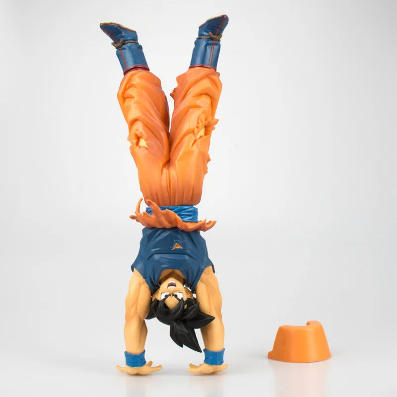 24CM Cartoon Anime Dragon Ball Super Saiyan Son Goku Kakarotto Spirit Bomb Action Figure Pvc Model Collection Toys Gifts