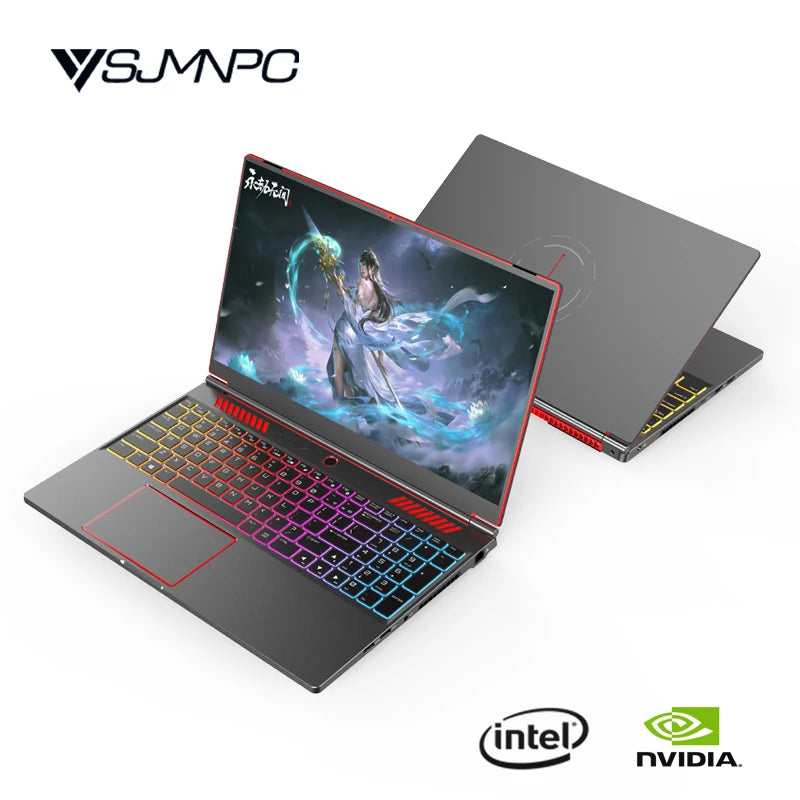 YSJMNPC Gaming-Laptop-Computer Intel Core i9-13900H NVIDIA RTX 4050 6G 16 Zoll IPS 2 * DDR5 MAX 64 GB 2 * M.2 PCIE SSD WIFI