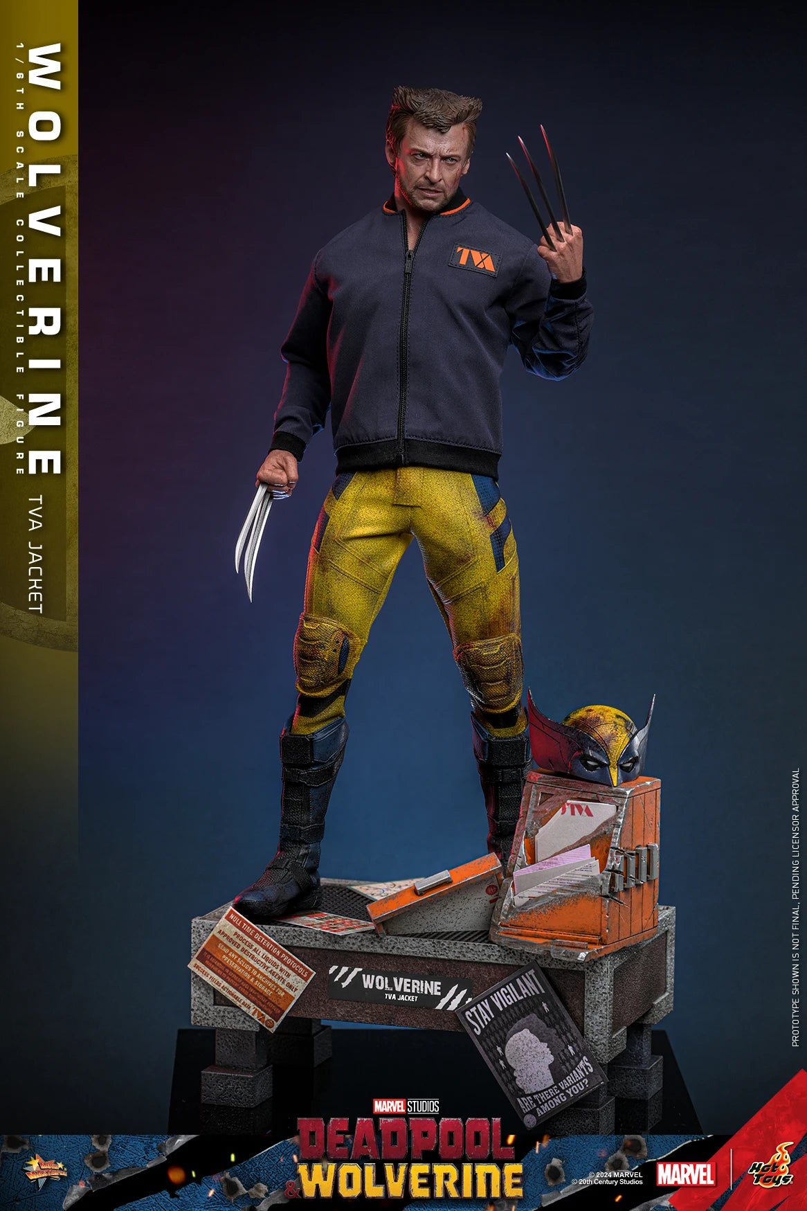In Stock HotToys MMS756 Wolverine TVA Jacket 1/6 Soldier Figure Animation Action Figure Toy Gift Model Collection