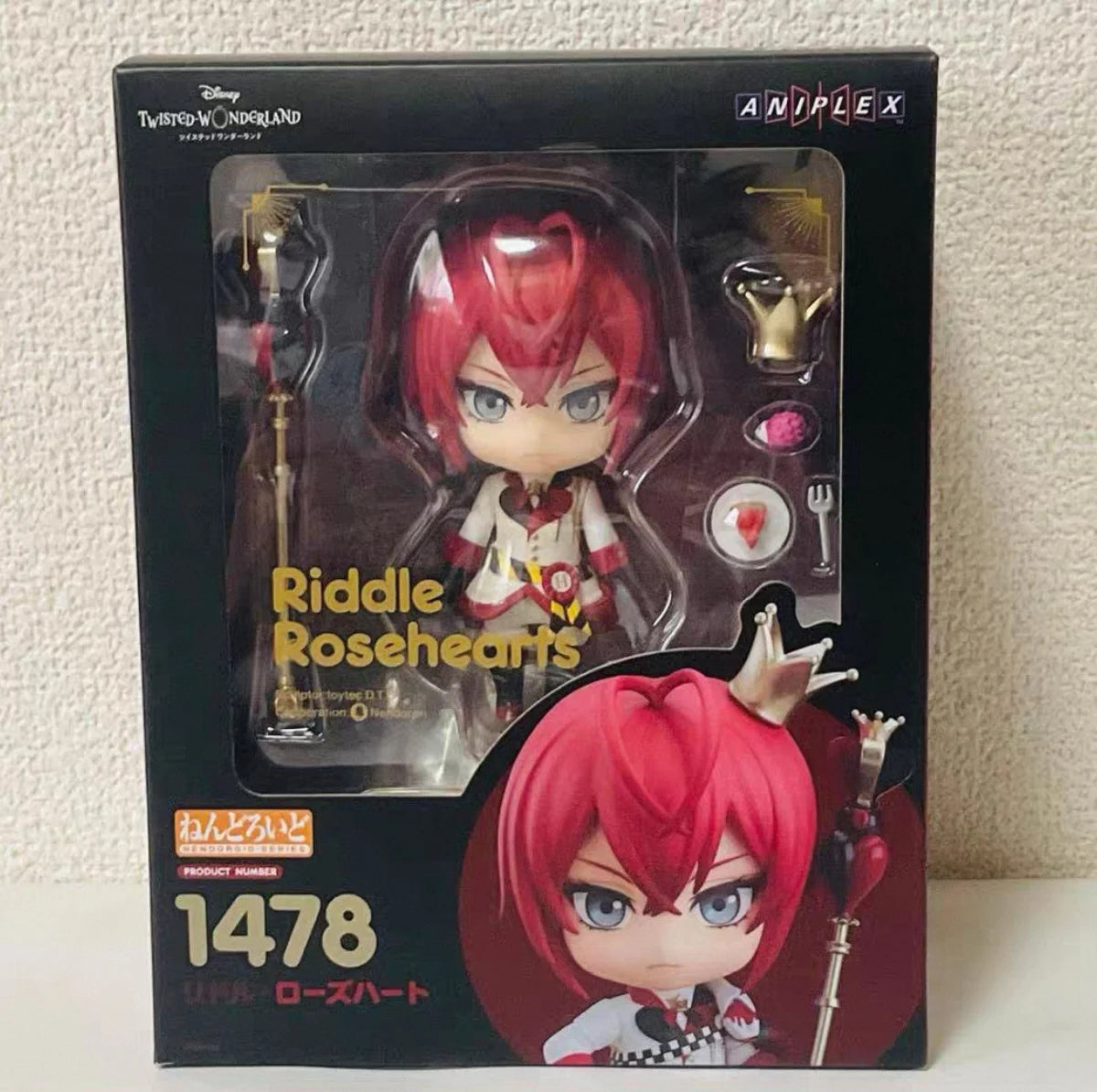 Original Brand New Aniplex 1478 Riddle Rosehearts Twisted-Wonderland Action Figure Model Collectible Gift