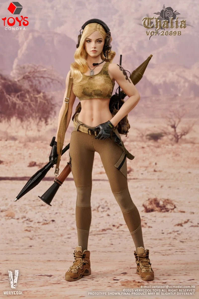 【2026 Q1】VERYCOOL VCF-2069 1/6 Scale Desert Soldier Thalia Action Figure Full Set 12" Female Soldier Action Figure Toy Model