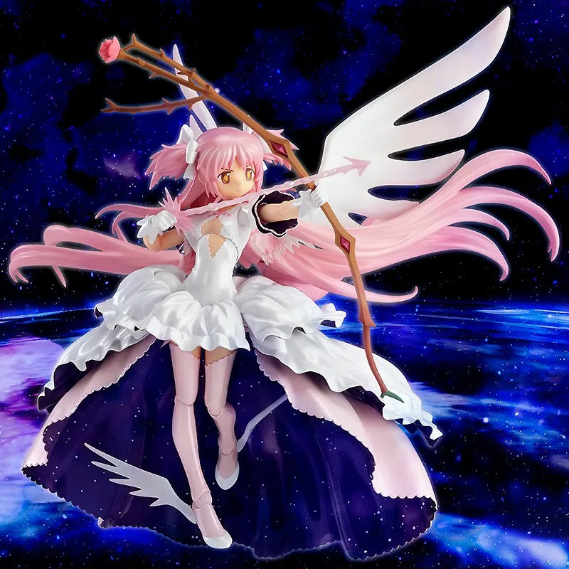 Original Brand New Max Factory Figma 165 Madoka Kaname Goddess Ver. Puella Magi Madoka Magica Articulated Figure Model