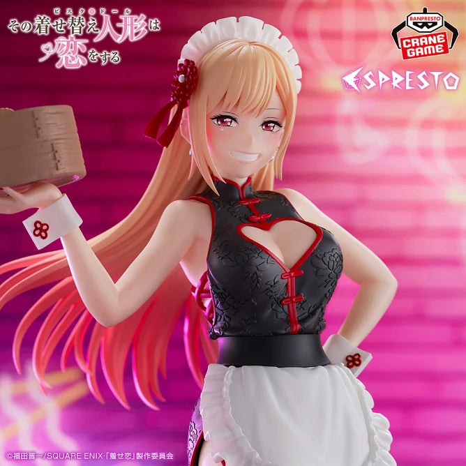 New BANDAI Genuine Model BANPRESTO ESPRESTO My Dress-Up Darling 23cm Kitagawa Marin Inui Sasuka China Maid Figure Anime Figurine