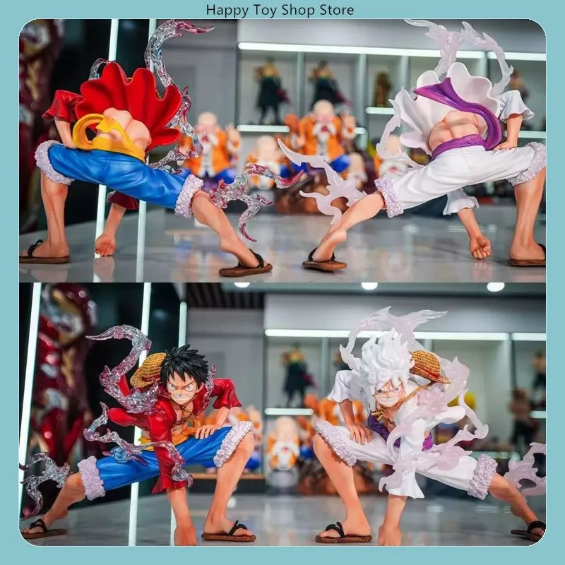 16cm One Piece Luffy Two Kinds Red Or White Anime Figure Figures Models Pvc Statue Models Boys Collectible Ornament Doll Toys