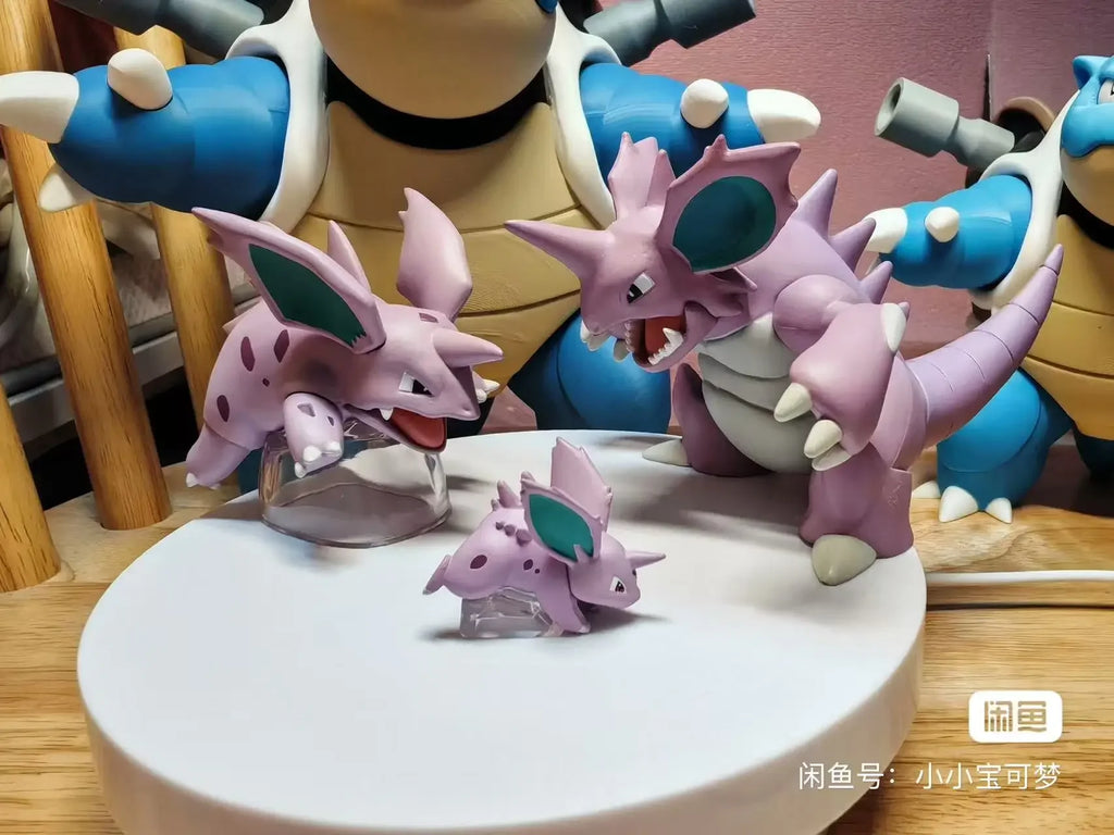 Nidoking Nidorino Nidoran Originalmaßstab Die Weltlegende der Elfen Niedliche Actionfigur Modellspielzeug