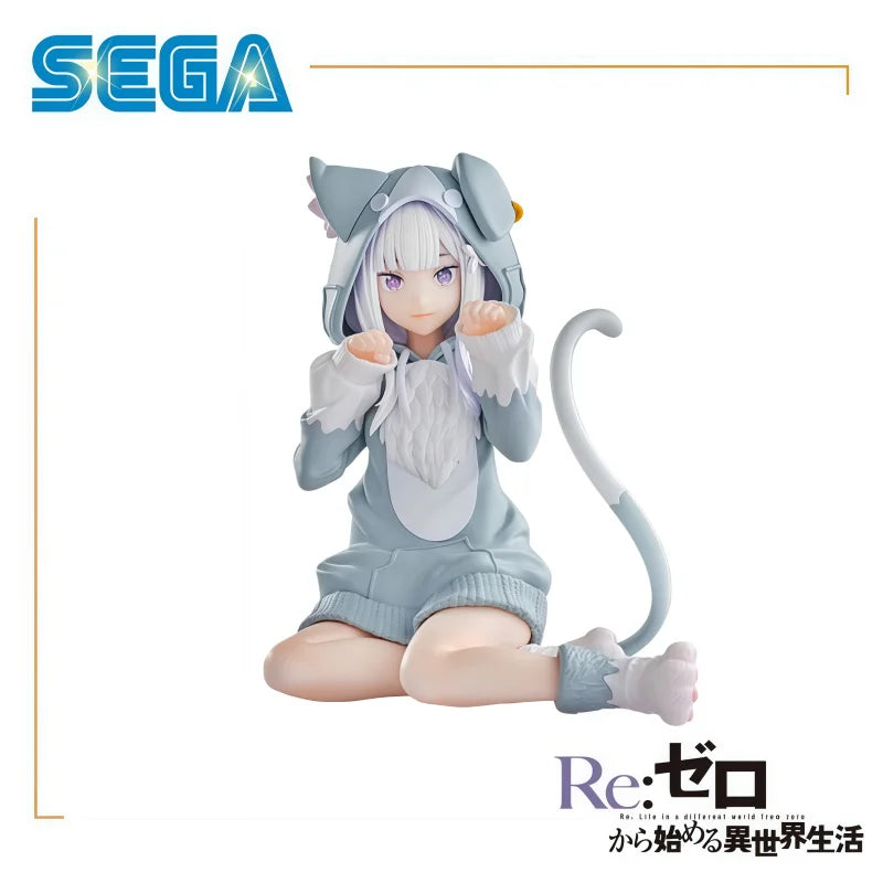 In Stock 100% Original SEGA Re Life In A Different World From Zero Emilia Action Figure Model Doll Brand New Boxed Garage Toys