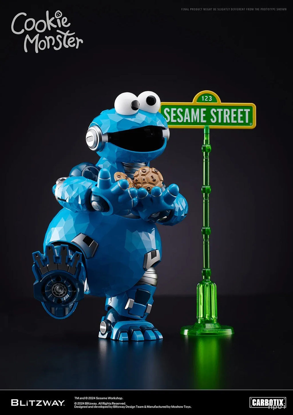 【In Stock】MOSHOWTOYS BLITZWAY COOKIE MONSTER Mecha-Complete Action Figure Toy