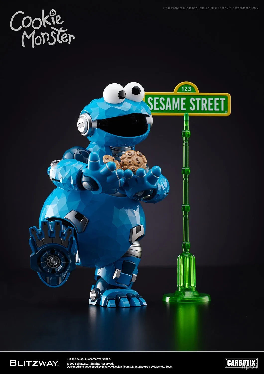 【In Stock】MOSHOWTOYS BLITZWAY COOKIE MONSTER Mecha-Complete Action Figure Toy