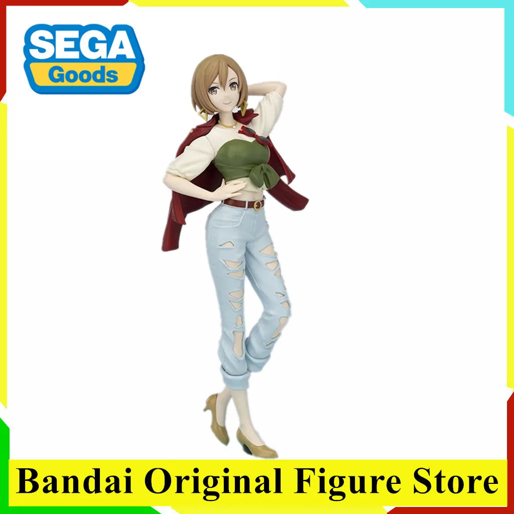 Original SEGA Hatsune Miku Kagamine Len Rin Megurine Luka MEIKO KAITO Anime Figure Toys Desktop×Decorate Collections PVC Model